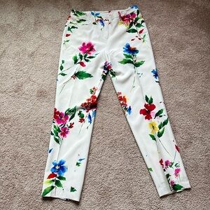 Worth Silk Floral Pants